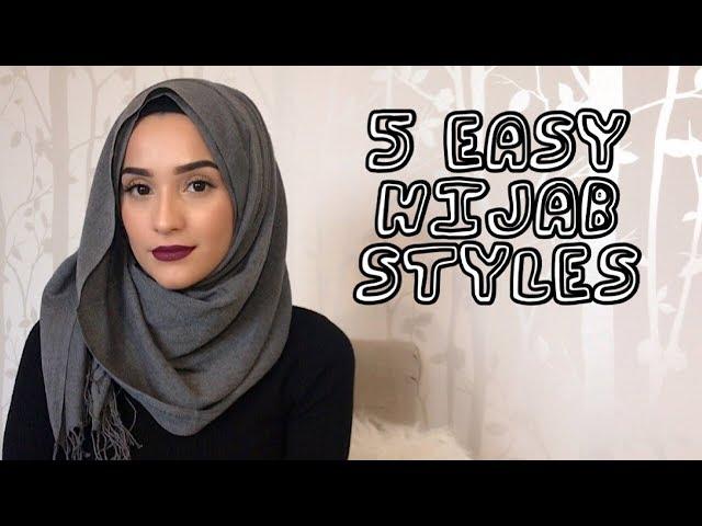 5 EASY HIJAB STYLES TUTORIAL | _MILASMAMA