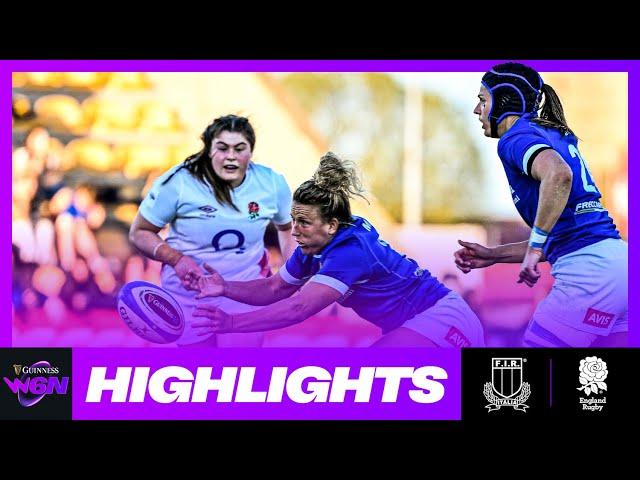 HIGHLIGHTS | ITALY V ENGLAND | 2024 GUINNESS WOMEN’S SIX NATIONS RUGBY