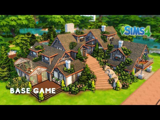 Mountain Pine House | BASE GAME | The sims 4 Stop motion | NOCC