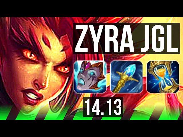 ZYRA vs GRAVES (JGL) | Rank 1 Zyra, Rank 9, 8/4/20 | BR Challenger | 14.13