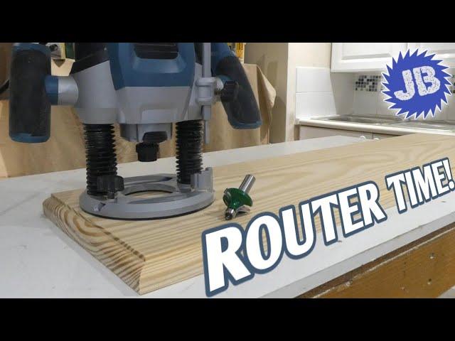 Using a router to give my kitchen shelves a rounded edge detail