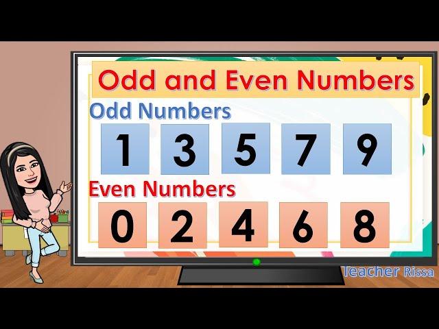 ODD and EVEN Numbers || Teacher Rissa Mae