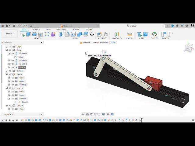 @Cad.Concepts 3D Modeling of a simple sliding mechanism