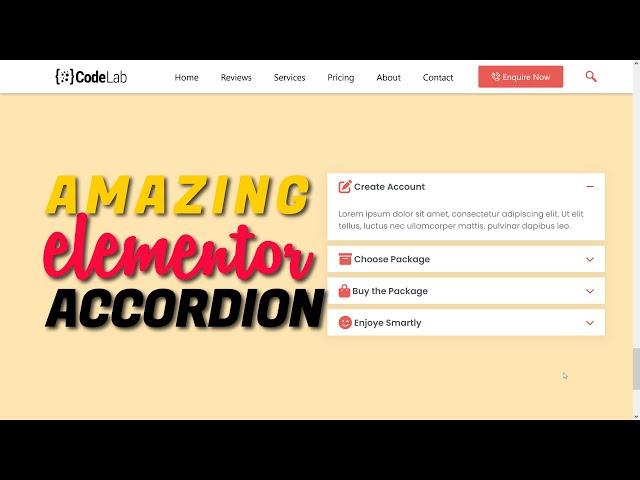  Elementor Accordion Section | Elementor Tips and Tricks