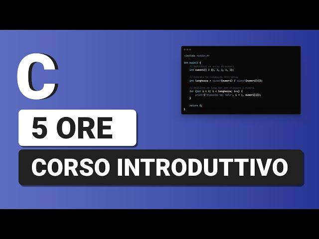 Corso C in Italiano da 5 ORE Introduttivo