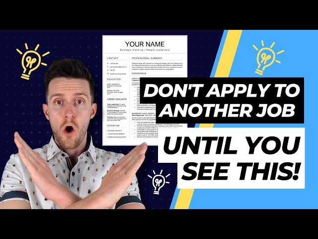 Resume MISTAKES You Are Making: Myth Busting the Worst Resume Advice (with examples)