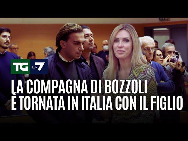 La compagna di Bozzoli è tornata in Italia con il figlio