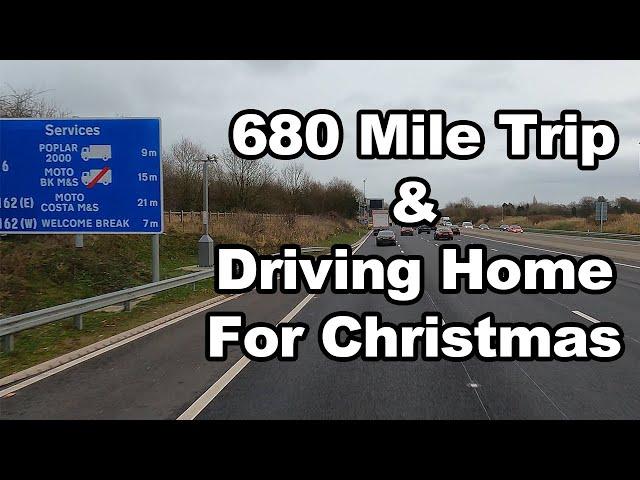 680 Mile Trip and Driving Home For Christmas | Vlog 316