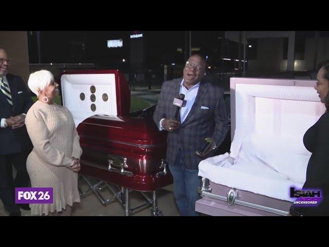 Price comparison for low-end and high-end funeral caskets