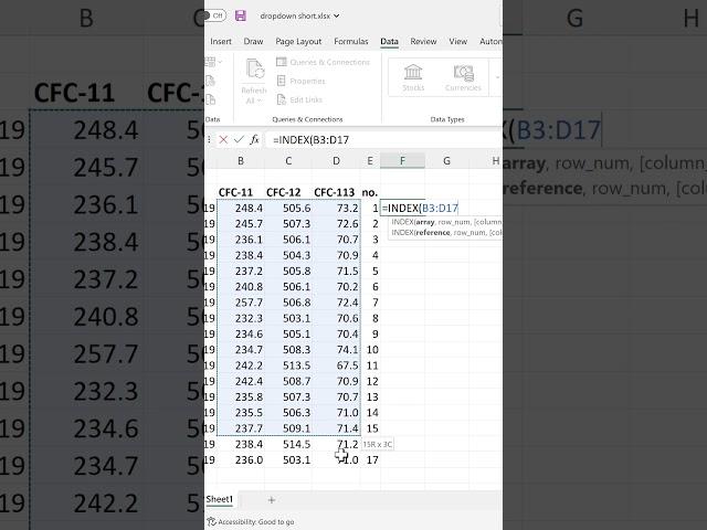 Dynamic Chart in Excel #shorts