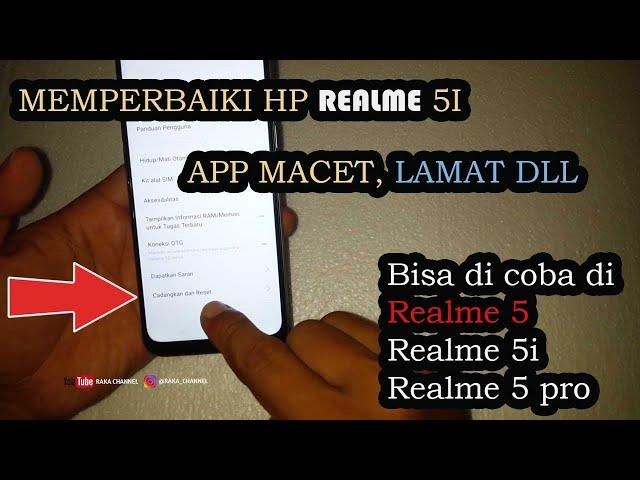 TIDAK USAH PANIK Cara Factory Reset HP Realme 5i android colorOS 6 di rumah sendiri