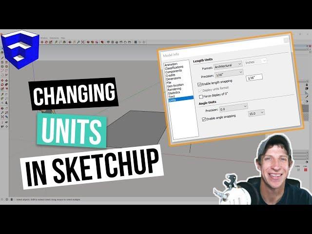 How to Change the Units of Measure in SketchUp! Feet to Inches, Setting Precision, and More!