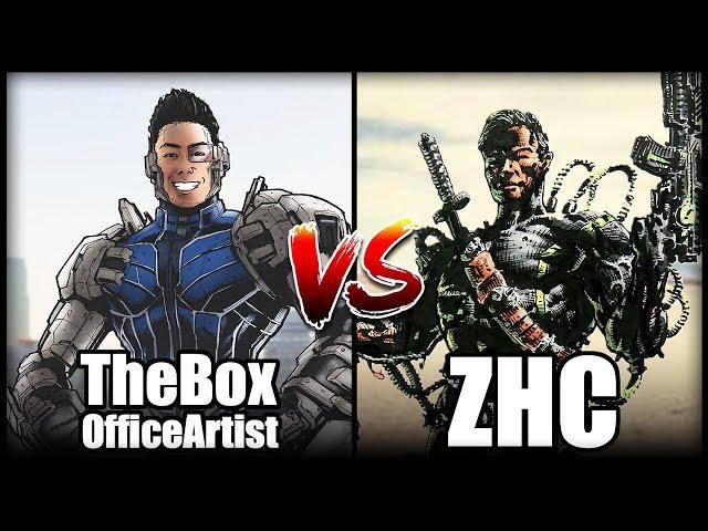 ARTIST FACE OFF - DRAWING EACH OTHER AS SUPERHEROES ft. TheBoxOfficeArtist