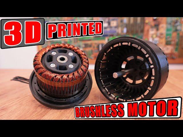 3D Printed HUGE Brushless Motor | I've made Cristoph Laimer's motor