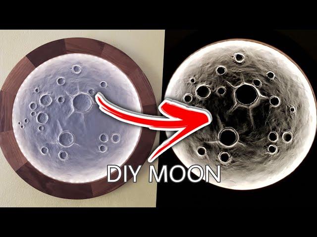 DIY Realistic Moon Lamp - Handcrafted Lunar Masterpiece!