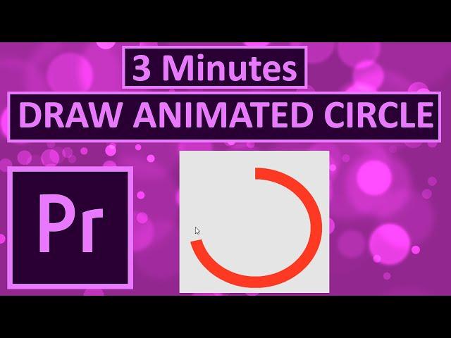 How to Draw Animated Circle using Clock Wipe in Premiere Pro