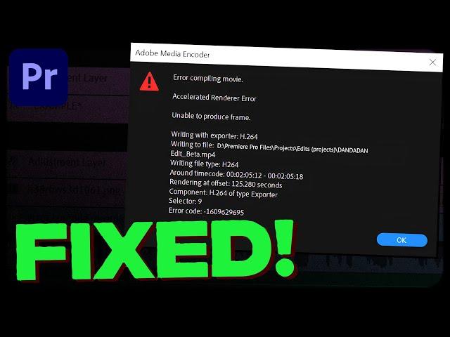 "Error Compiling Movie" FIX! (3 Methods) | Premiere Pro