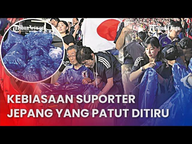 Moment Menginspirasi Suporter Jepang, Bersihkan Stadion GBK Usai Petandingan!