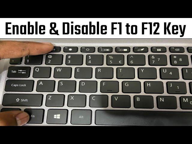 F1 to F12 Function Keys Enable or Disable | Keyboard Multimedia Keys | Humsafar Tech