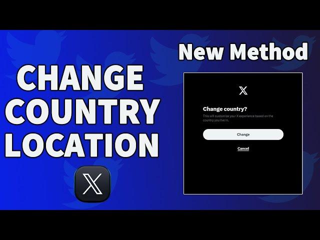 How to change account country location on X (Twitter)