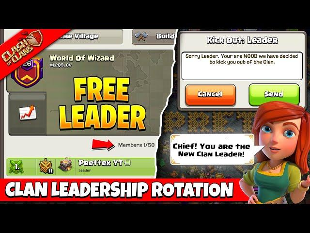 How to Become Leader of Inactive Clans in Coc - Inactive Clan Leader Rotation in Clash of Clans!