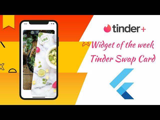 Tinder Swipe Card UI in Flutter. Tinder Card Swipe in Flutter. Widget of the week. Flutter UI.