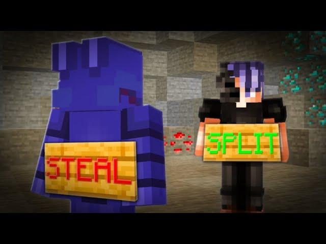 Split or steal in Minecraft