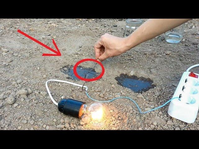 How well Water and Soil conduct Electricity / Electrical Earthing (Grounding) Science Experiment