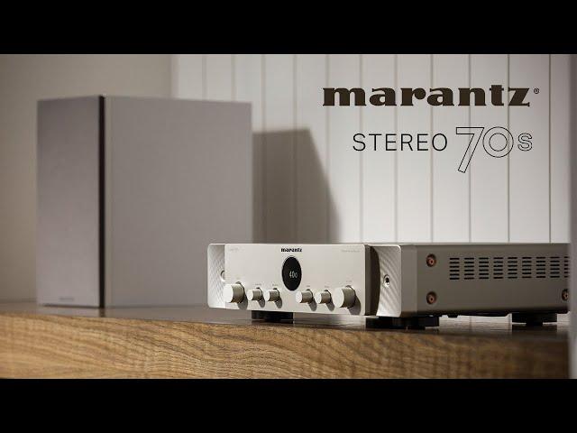 Marantz introduces the STEREO 70s. Musical and Cinematic