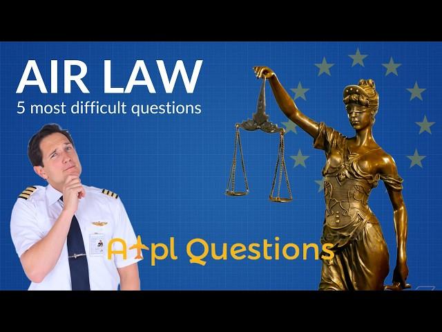 5 MOST CHALLENGING AIRLAW questions from EASA ATPL-Q database! Explained by Captain Joe & Fabi C