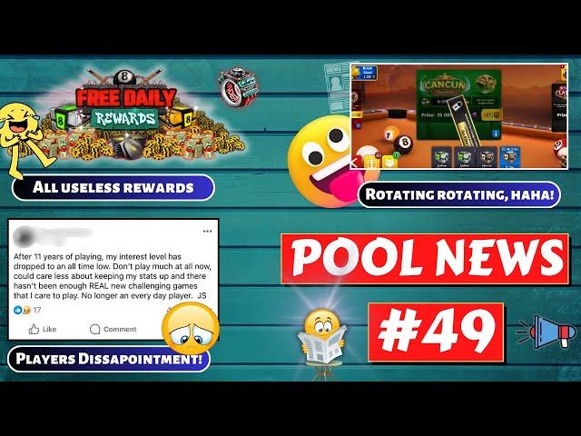 Rotating Glitch | Event Updates | Useless Rewards | 8 Ball Pool - POOL NEWS #49