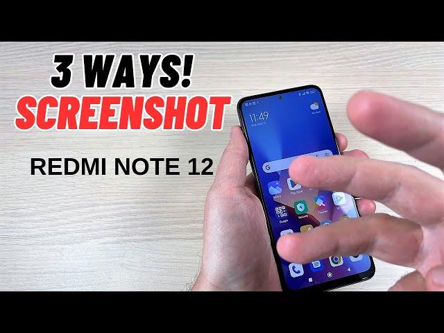 How to SCREENSHOT on Xiaomi Redmi Note 12