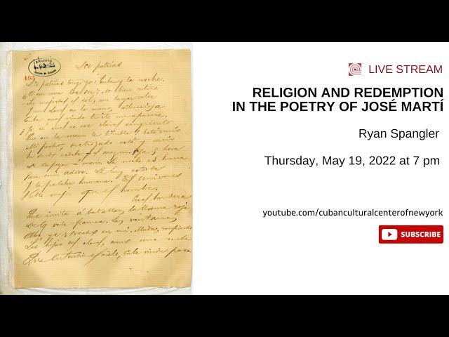 RELIGION AND REDEMPTION IN THE POETRY OF JOSÉ MARTÍ