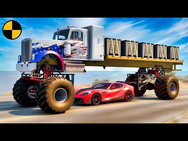 Supercar Fails & High-Speed Car Crashes #4  BeamNG.Drive