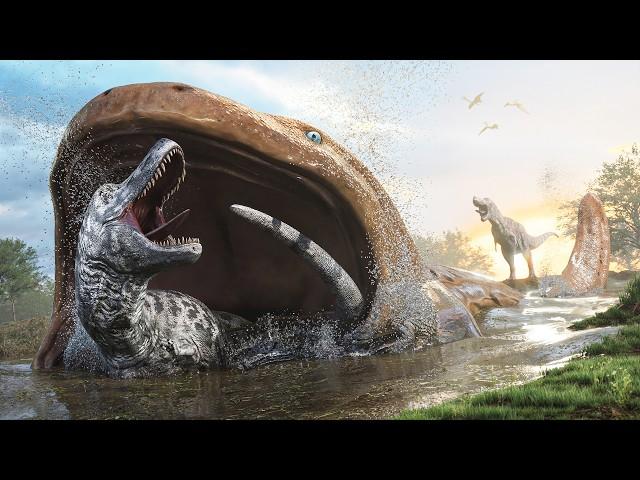 RIVER DRAGON EATS DINOS WHOLE!!! - Life Of A Salamander! | Path Of Titans