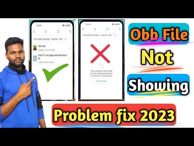 Obb Not Showing Problem Fix 2023 Hindi  | Pubg Mobile Ki Obb Dikhai Nahi De Rahi Hai Kya Kare 2023