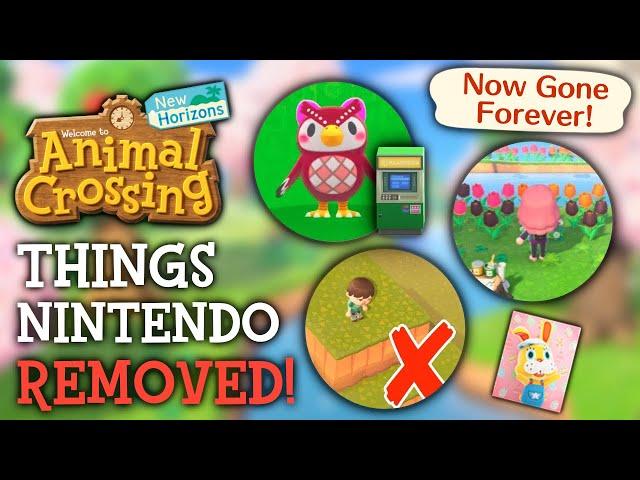 10 Things Nintendo REMOVED (Since Launch) - Animal Crossing New Horizons