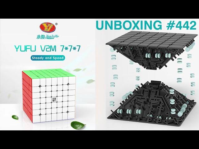 Unboxing №442 YJ YuFu v2M 7x7 | Бюджетный магнитный кубик Рубика 7х7