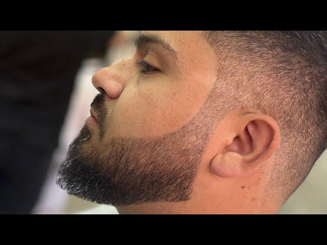 Proceso de una BARBA paso a paso - Como hacer una Barba Fácil y rápido #viñadelmar #barber #fade