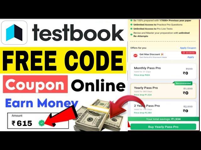 Testbook Coupon Code FREE | Testbook Pass Free Today | Testbook Pass Pro Coupon Code | Testbook