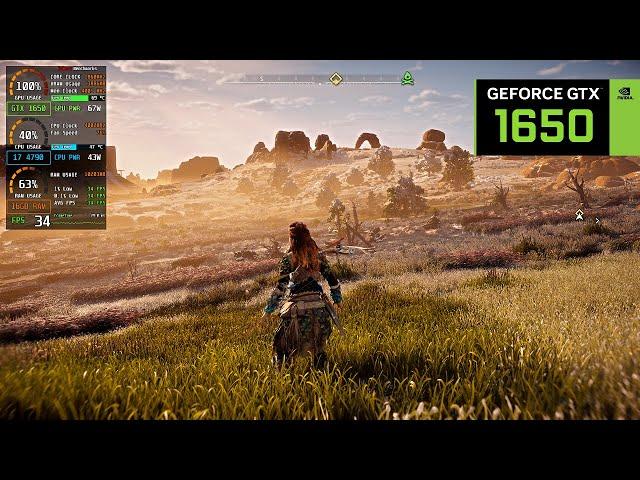 Horizon Zero Dawn | GTX 1650 4GB | 1080p (All Settings)