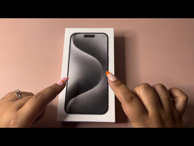 ASMR iPhone 15 Pro Unboxing (Whispered)