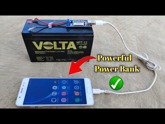 How To Make 50000Mah Power Bank Using 12v Lead Acid Battery