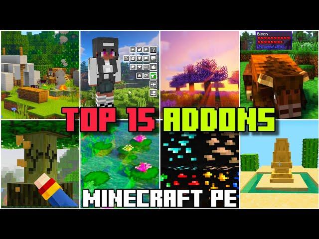 TOP 15 ADDON for BEDROCK | MINECRAFT PE 1.21 #addons