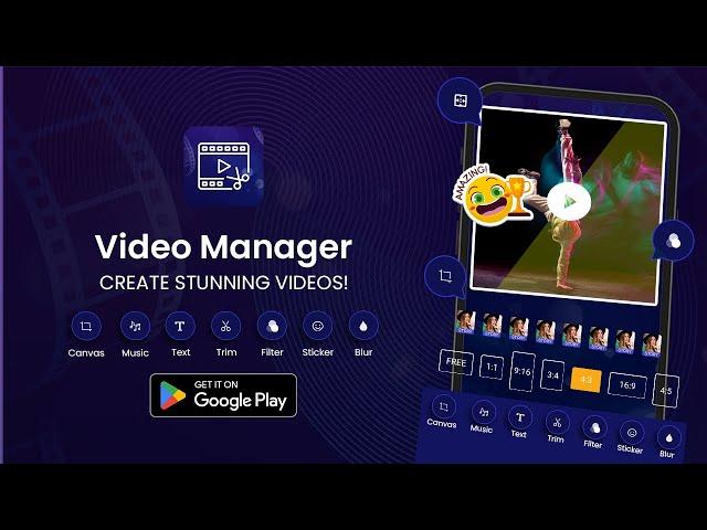 Video Editor App - Cutter & Joiner - Movie Cutter - Clip Joiner - Audio Settings - Sound Changer