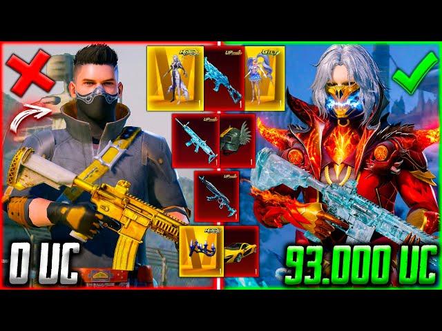 93 000 UC - ОН ИГРАЕТ 7 ЛЕТ и Я ПРОКАЧАЛ АККАУНТ В PUBG MOBILE! САМАЯ ДОРОГАЯ ПРОКАЧКА В ПУБГ МОБАЙЛ