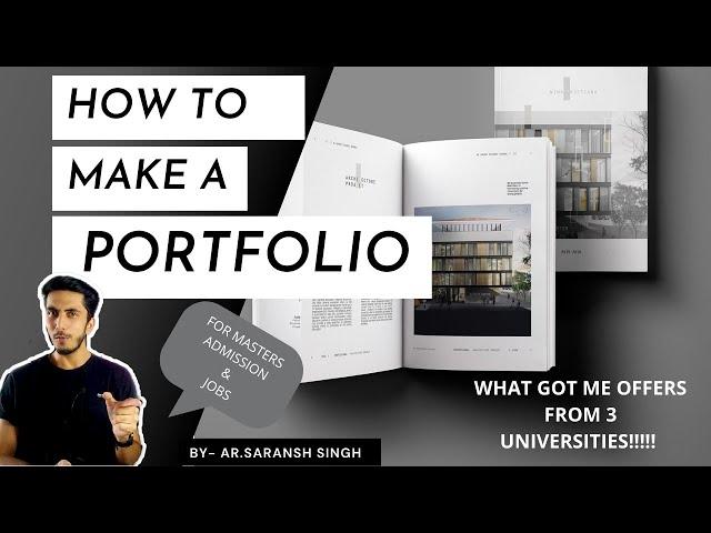 How to Make a Portfolio | Architecture Job | Masters in Architecture- Important tips (2021)