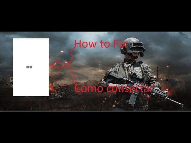 Como resolver o erro do launcher branco no pubg lite / how to fix pubg lite white screen error