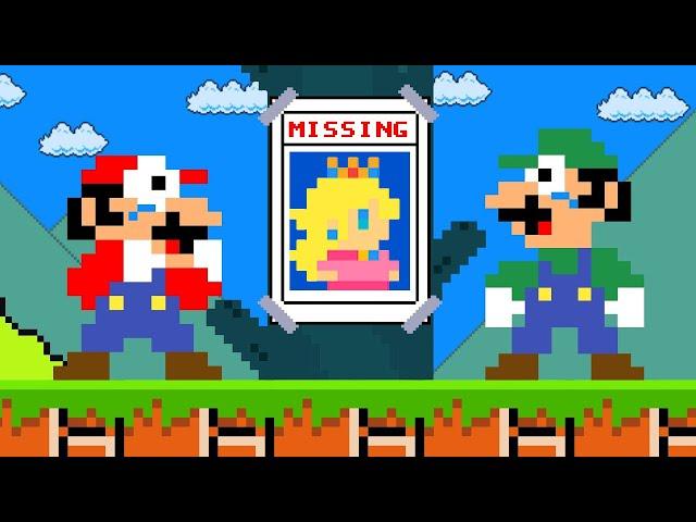 Super Mario Bros. but Princess PEACH is MISSING? | Game Animation