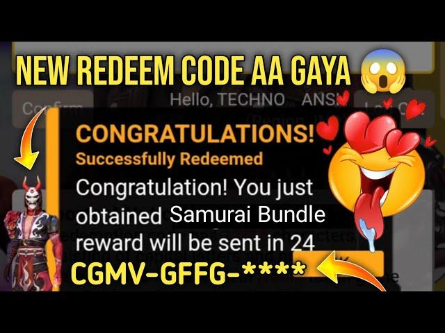 Free Fire New Redeem Code Today || New Redeem Code For 6 June || FF New Redeem Code